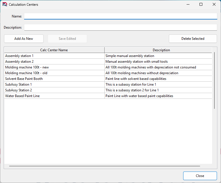 Calculation Centers Calculation Centers