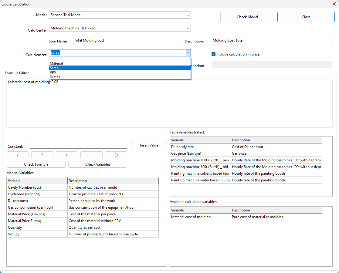 Quote
Calculation Quote Calculation